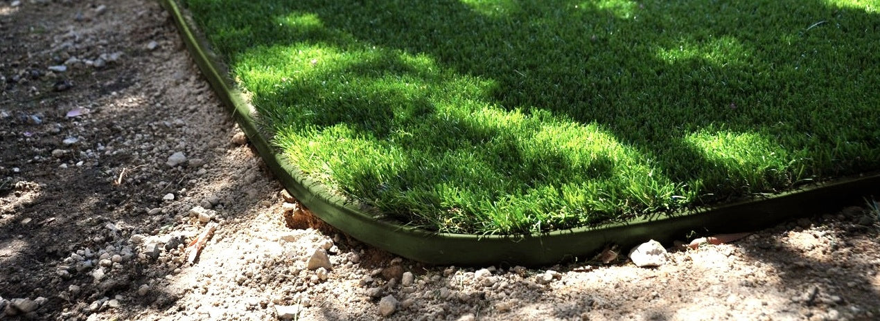 pet turf border green artificial grass edging for fake lawn